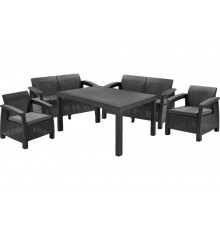 Комплект мебели Keter Corfu fiesta set графит 223216
