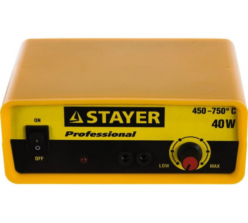 Станция для выжигания STAYER "EXPERT" Пирограф, 2 температурный режим 450-750С, 40Вт 45228 Станция для выжигания STAYER "EXPERT" Пирограф, 2 температурный режим 450-750С, 40Вт 45228