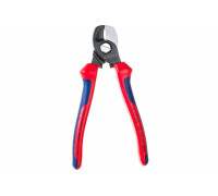 Кабелерез Knipex, рез: кабель d 15 мм, 165 мм, черный, 2К ручки, KN-9512165SB