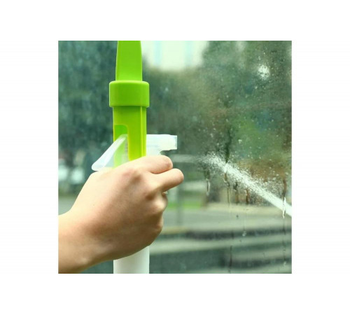 Щетка для мытья окон DEKO WC04 с распылителем, зеленая 065-0888