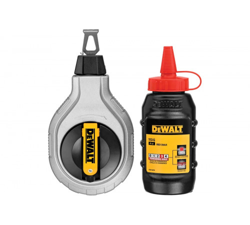 Разметочный шнур DEWALT 6:1 + красный меловой порошок DWHT47408-0