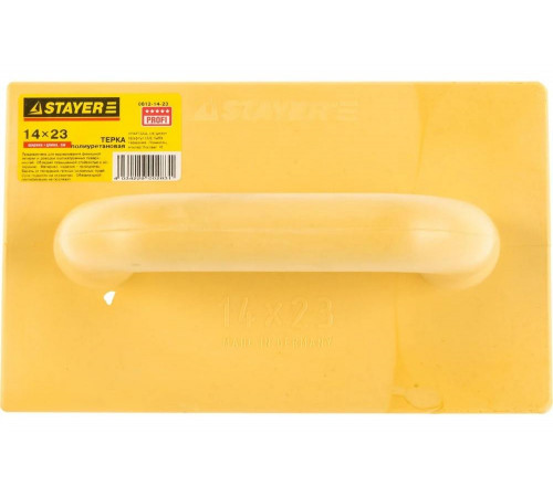 STAYER 140 x 230 мм, терка полиуретановая 0812-14-23 STAYER 140 x 230 мм, терка полиуретановая 0812-14-23