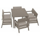 Комплект с обеденным столом Keter Delano set with Lima table 160 капучино 233329