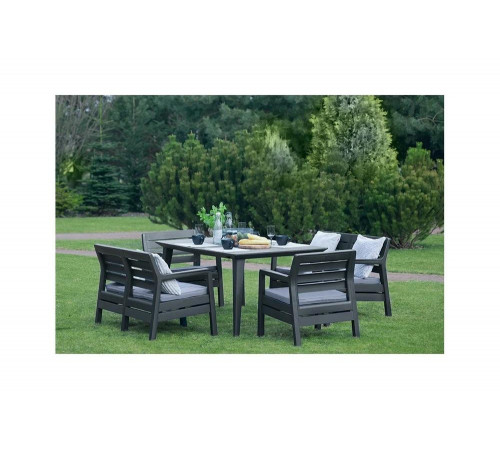 Комплект с обеденным столом Keter Delano set with Lima table 160 капучино 233329