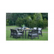 Комплект с обеденным столом Keter Delano set with Lima table 160 капучино 233329