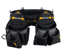 Пояс монтажника KRAFTOOL KBS-3L в комплекте: пояс монтажника и 2 большие сумки 38761