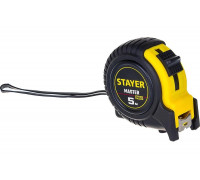 Рулетка Stayer MASTER 5м / 19мм в ударостойком обрезиненном корпусе 34025-05_z01