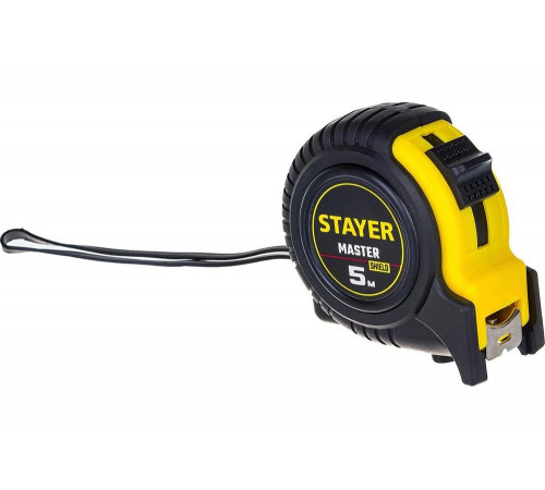STAYER 5 м х 19 мм, ударостойкий, обрезиненный корпус, рулетка 34025-05_z01 Master STAYER 5 м х 19 мм, ударостойкий, обрезиненный корпус, рулетка 34025-05_z01 Master