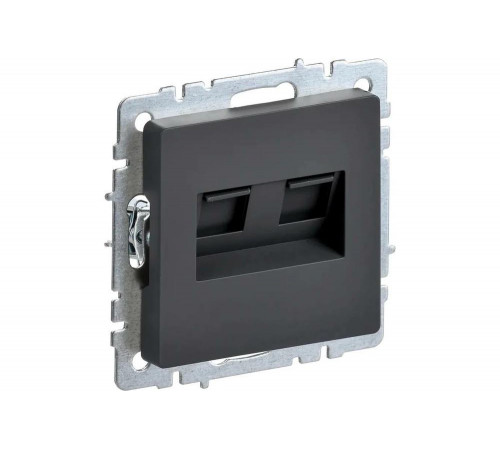 Розетка IEK Brite RJ45 с двойным подключением Розетка IEK Brite RJ45 с двойным подключением