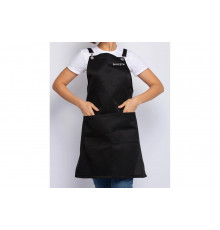 Рабочий фартук с люверсами и с вышивкой Экосети черный ФЛЮВЧВЭ7570