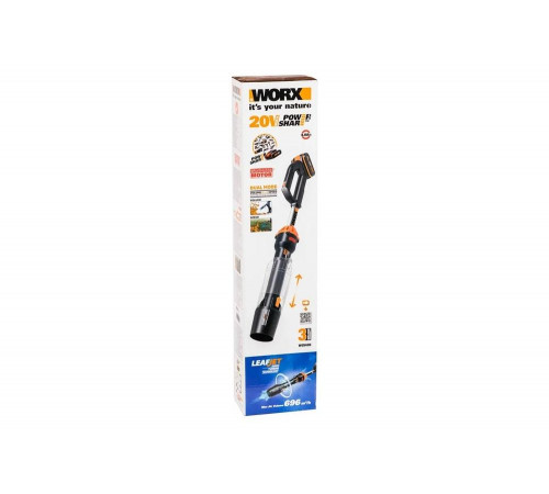 Аккумуляторная бесщеточная воздуходувка WORX WG543E