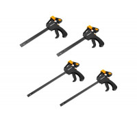 Набор быстрозажимных струбцин DEKO CLS150-300 150 мм, 300 мм, 4 шт 065-0667