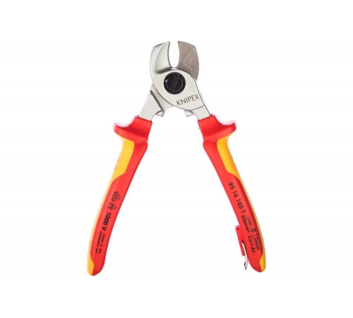 Ножницы для резки кабелей со страховочным креплением 165 мм KNIPEX KN-9516165T Ножницы для резки кабелей со страховочным креплением 165 мм KNIPEX KN-9516165T