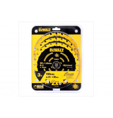 Набор пильных дисков 190х20 мм, 24 зуба, 3 шт. DEWALT DT10399