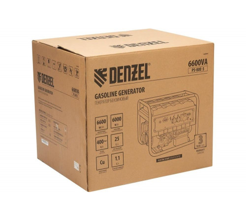 Бензиновый генератор Denzel PS 80 E-3