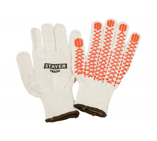 STAYER L-XL, 10 класс, х/б, перчатки с увеличенной площадью ПВХ-гель покрытия "протектор" 11401-XL STAYER L-XL, 10 класс, х/б, перчатки с увеличенной площадью ПВХ-гель покрытия "протектор" 11401-XL