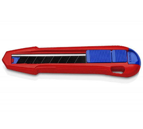Универсальный нож Knipex, CutiX, 165 мм, для стандартных отламывающихся лезвий на 18 мм, KN-9010165BK
