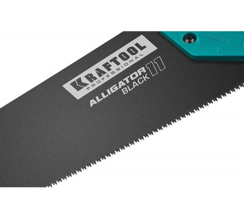 KRAFTOOL 11 TPI, 500 мм, ножовка для точного реза Alligator Black 11 15205-50