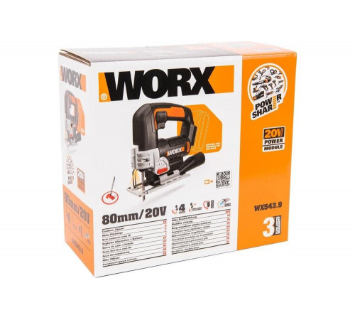 Аккумуляторный лобзик WORX WX543.9
