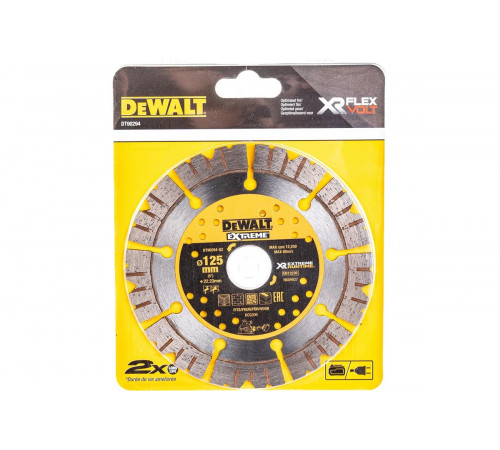 Алмазный круг (125х22.2; 12 мм) DEWALT DT90294-QZ