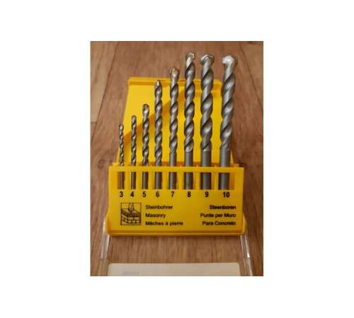 Набор сверл по кирпичу 3-10 мм,8 шт. DEWALT DT9288