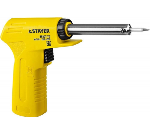 STAYER 30/70 Вт, 220 В, конус, двухкомпонентная рукоятка, электропаяльник Maxterm 55307-70 Master STAYER 30/70 Вт, 220 В, конус, двухкомпонентная рукоятка, электропаяльник Maxterm 55307-70 Master