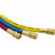 Шланг заправочный для фреона 1/4"SAE х1/4"SAE, 0,9 м МАСТАК 105-61010