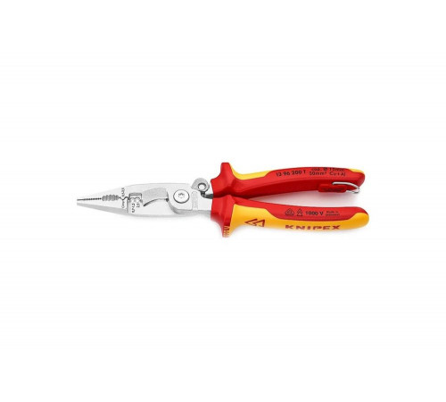 Электромонтажные клещи KNIPEX VDE, 6-в-1, L-200 мм, страх. крепление KN-1396200TBK Электромонтажные клещи KNIPEX VDE, 6-в-1, L-200 мм, страх. крепление KN-1396200TBK