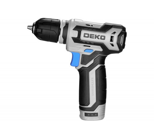 Аккумуляторная дрель-шуруповерт DEKO ZKCD12FU-Li, 12В, 1x1.5Ач 063-4141 Аккумуляторная дрель-шуруповерт DEKO ZKCD12FU-Li, 12В, 1x1.5Ач 063-4141