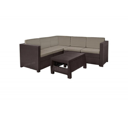 Угловой комплект Keter Provence set with coffee table коричневый 227777 Угловой комплект Keter Provence set with coffee table коричневый 227777