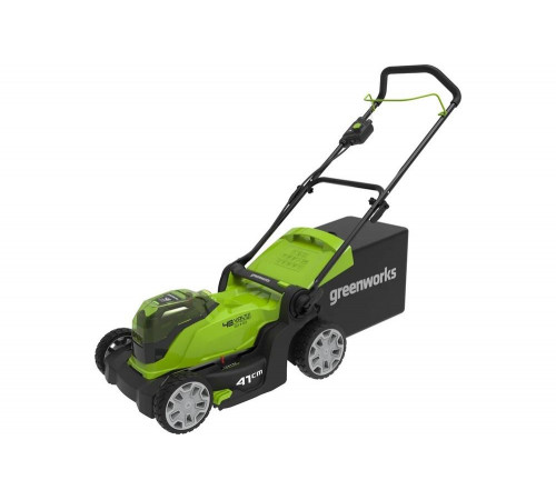 Аккумуляторная газонокосилка GreenWorks G24x2LM41 2х24 В 2512607 Аккумуляторная газонокосилка GreenWorks G24x2LM41 2х24 В 2512607