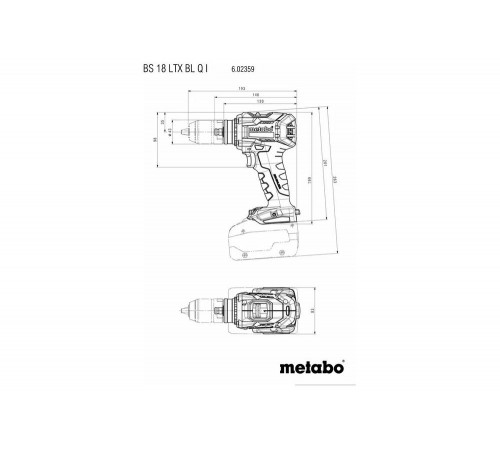Аккумуляторный винтоверт Metabo BS 18 LTX BL Q I 602359840 Аккумуляторный винтоверт Metabo BS 18 LTX BL Q I 602359840