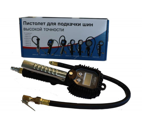 Пистолет для подкачки шин KraftWell с цифровым манометром KRWTG-D3