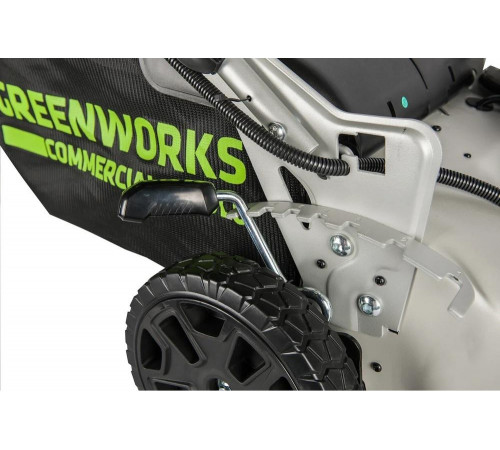 Самоходная бесщеточная аккумуляторная газонокосилка Greenworks 82V 2502507 Самоходная бесщеточная аккумуляторная газонокосилка Greenworks 82V 2502507