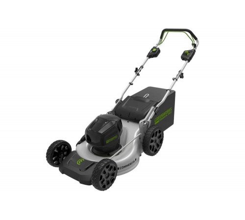 Самоходная бесщеточная аккумуляторная газонокосилка Greenworks 82V 2502507 Самоходная бесщеточная аккумуляторная газонокосилка Greenworks 82V 2502507