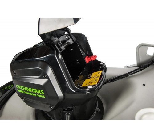 Самоходная бесщеточная аккумуляторная газонокосилка Greenworks 82V 2502507 Самоходная бесщеточная аккумуляторная газонокосилка Greenworks 82V 2502507