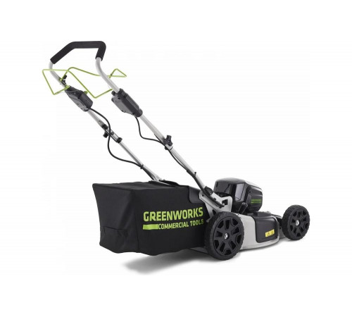 Самоходная бесщеточная аккумуляторная газонокосилка Greenworks 82V 2502507 Самоходная бесщеточная аккумуляторная газонокосилка Greenworks 82V 2502507