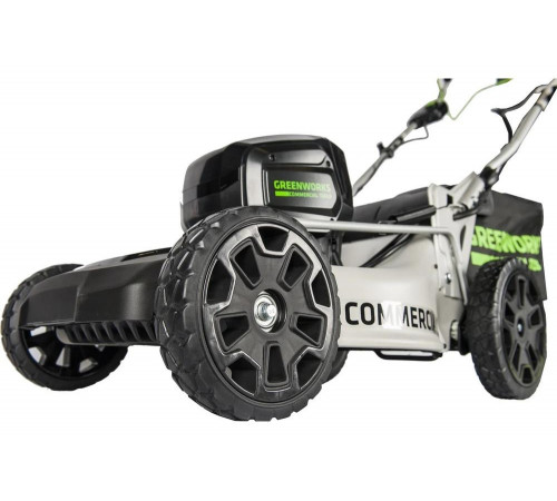 Самоходная бесщеточная аккумуляторная газонокосилка Greenworks 82V 2502507 Самоходная бесщеточная аккумуляторная газонокосилка Greenworks 82V 2502507
