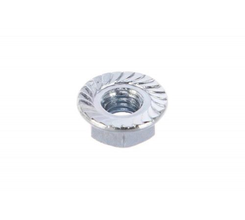 ЗУБР DIN 6923 с фланцем, M6, 5 кг, кл. пр. 8, оцинкованная гайка 303630-06 ЗУБР DIN 6923 с фланцем, M6, 5 кг, кл. пр. 8, оцинкованная гайка 303630-06