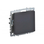 Проходной 1-клавишный выключатель IEK Brite 10а вс10-1-6-брг графит BR-V12-0-10-K53