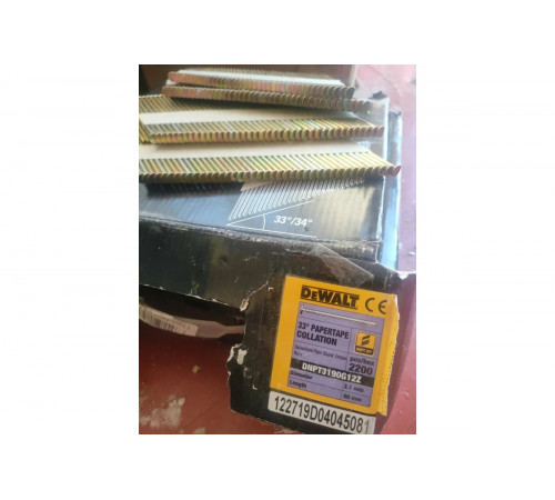 Гвозди (34°, 3.1x90 мм, цинк, гладкие, 2200 шт.) DEWALT DNPT3190G12Z