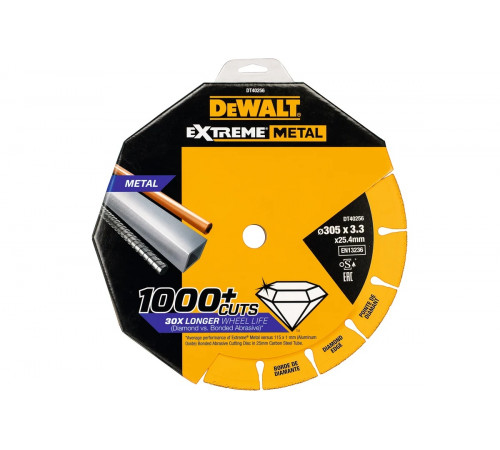 Алмазный диск отрезной по металлу DEWALT 305x25.4 мм DT40256 DT40256-QZ