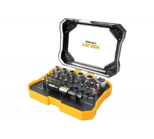 Набор вставок бит 1/4", PH, PZ, Hex, Torx, Slotted, TorxTR, 28 предметов TOLSEN TT20376 Набор вставок бит 1/4", PH, PZ, Hex, Torx, Slotted, TorxTR, 28 предметов TOLSEN TT20376