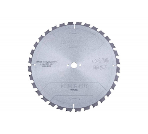 Диск пильный PowerCutClassic (450x30 мм; 32TZ) Metabo 628648000