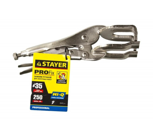 STAYER 250 мм, CrV, зажим ручной сварщика 22470_z01 STAYER 250 мм, CrV, зажим ручной сварщика 22470_z01