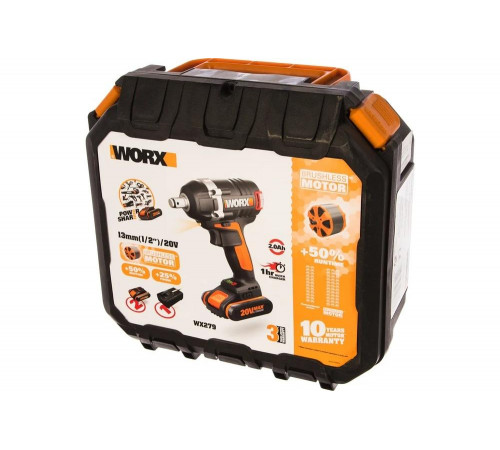 Аккумуляторный бесщеточный гайковёрт WORX WX279 Аккумуляторный бесщеточный гайковёрт WORX WX279