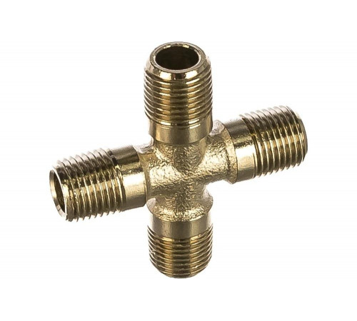 Переходник крестовина 1262/2 MMMM 1/4" GAV 27831 Переходник крестовина 1262/2 MMMM 1/4" GAV 27831