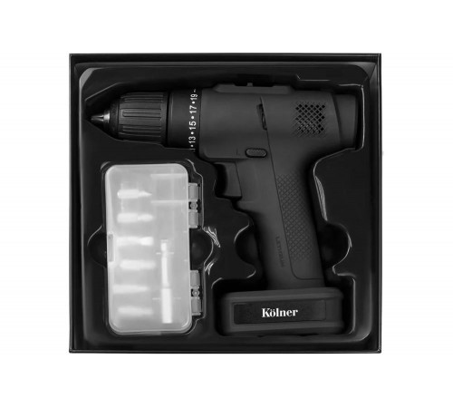 Аккумуляторная дрель-шуруповерт Kolner KCD 12/2BL ANTHRACITE 8020100286 Аккумуляторная дрель-шуруповерт Kolner KCD 12/2BL ANTHRACITE 8020100286