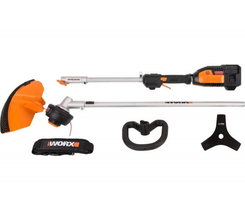 Бесщеточный аккумуляторный триммер WORX 40В без АКБ и ЗУ WG186E.9 Бесщеточный аккумуляторный триммер WORX 40В без АКБ и ЗУ WG186E.9