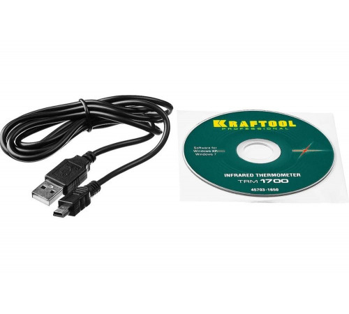 KRAFTOOL -30°С +1650°С, пирометр инфракрасный TRM-1700 45701-1650